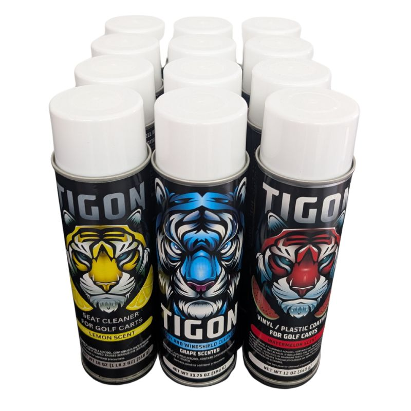 Complete Golf Cart Cleaning Kit -12 Pack Bundle